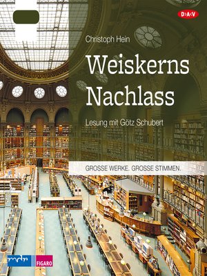 cover image of Weiskerns Nachlass